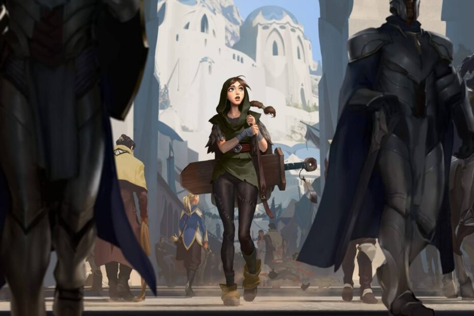 Riot Games, Inc's official Recruiting webpage banner. An image of Cithria of Cloudfield