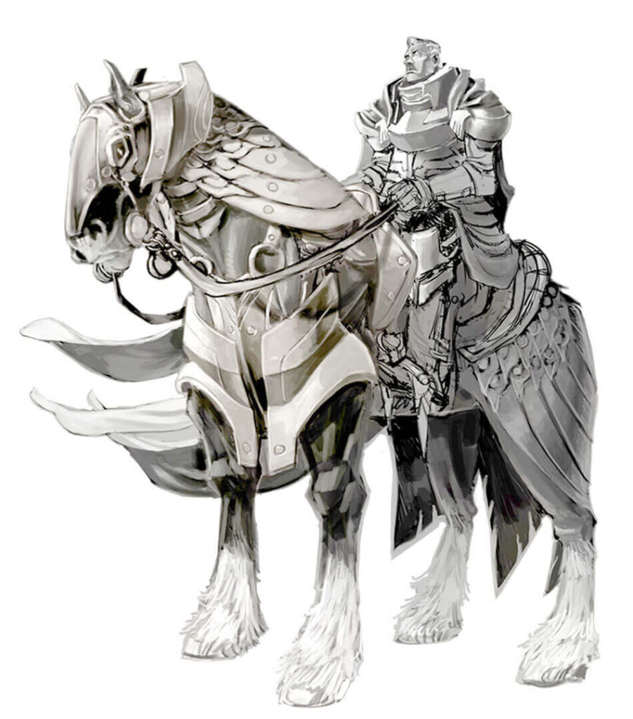 Demacian Elite Guard on horse