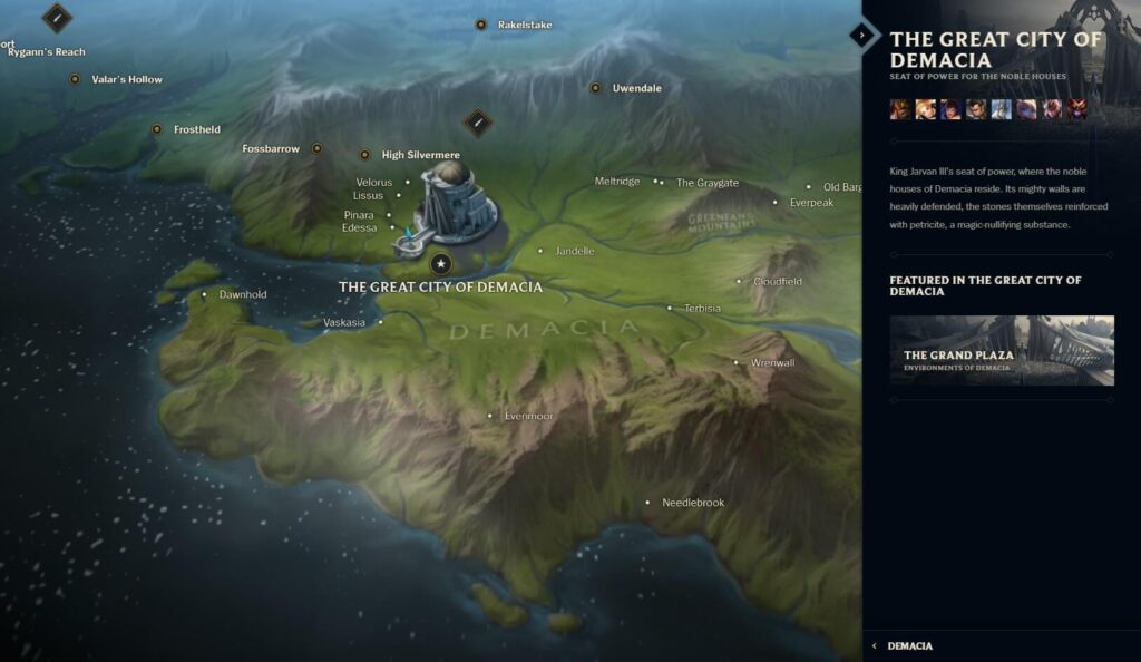 Possible Riot MMO starting zone - Demacia