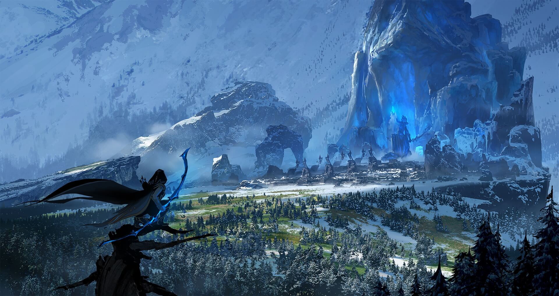 Warmother Ashe overlooking The Freljord