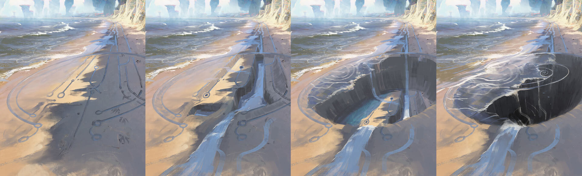 This low tide provides access for Yordles to use portal through underwater cavern to Bandle City