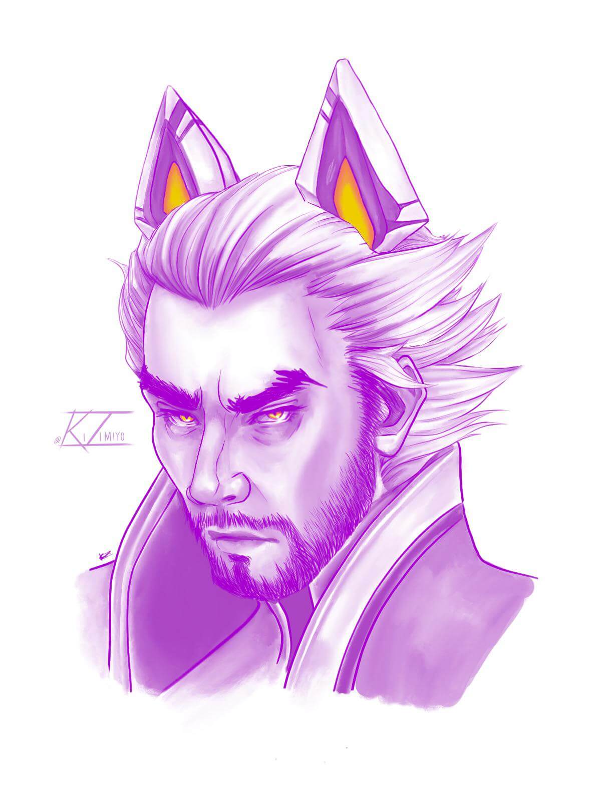 Purple portrait of Battlewolf Sylas