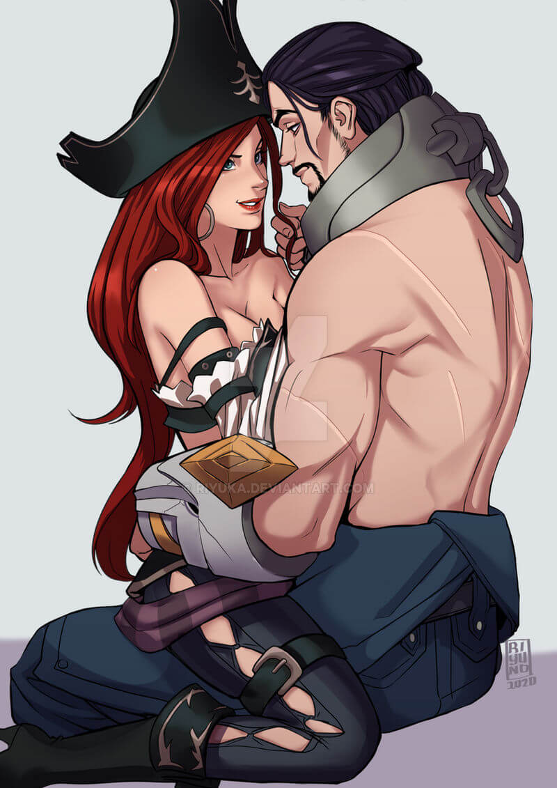 Sylas and Miss Fortune being intimate