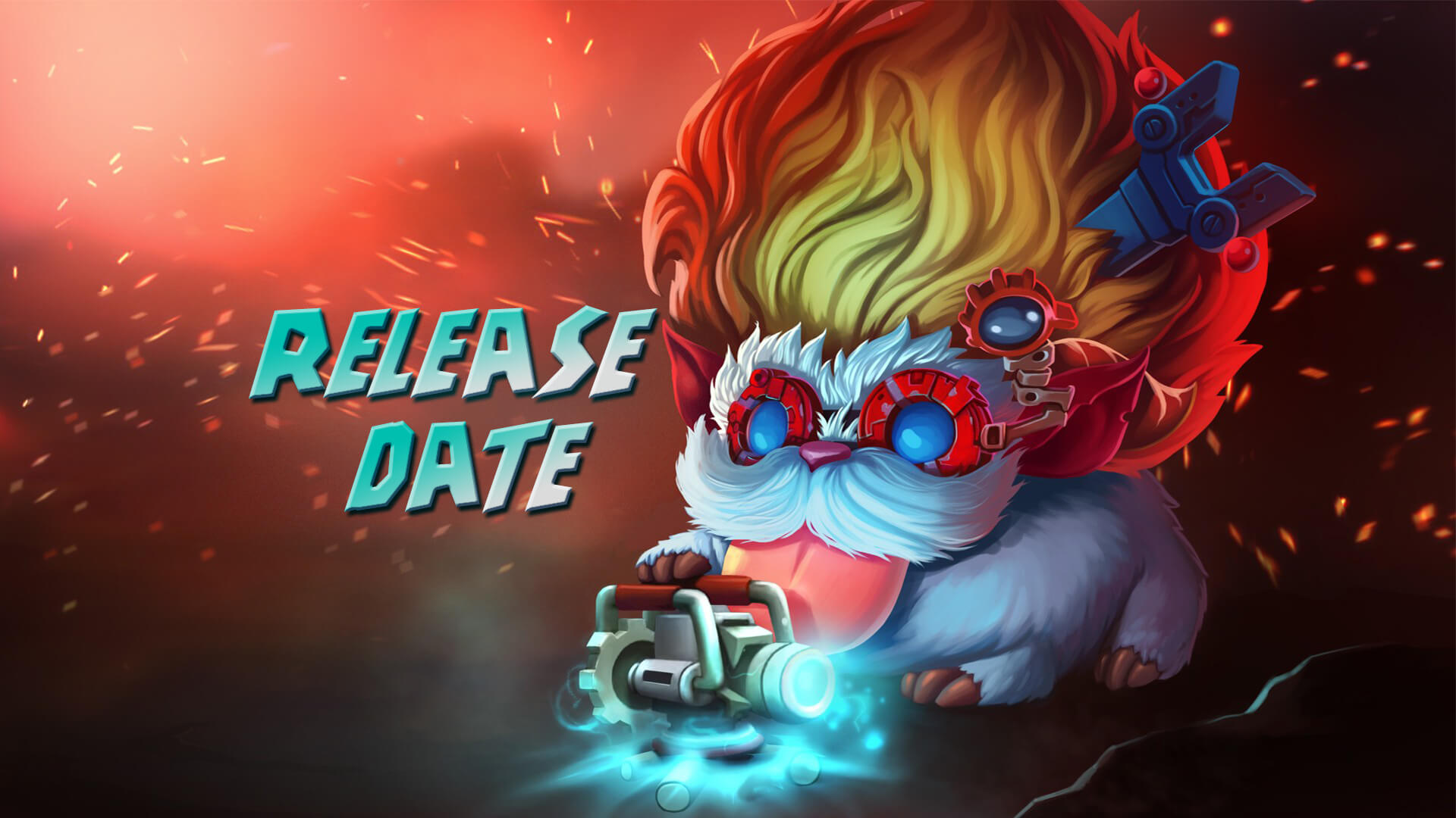 Official Riot Games Support Image with Release Date in JMH Super Science Font