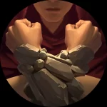 Taliyah bearing her forearms crossed with stone formation around her wrists and upper forearms