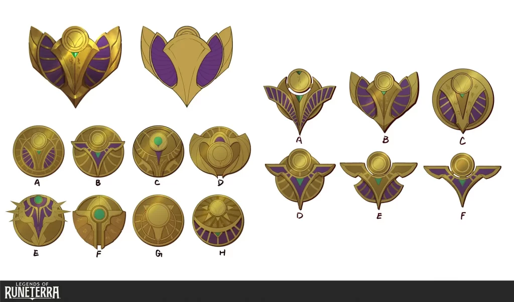 Various Shurima images of relics and artifacts