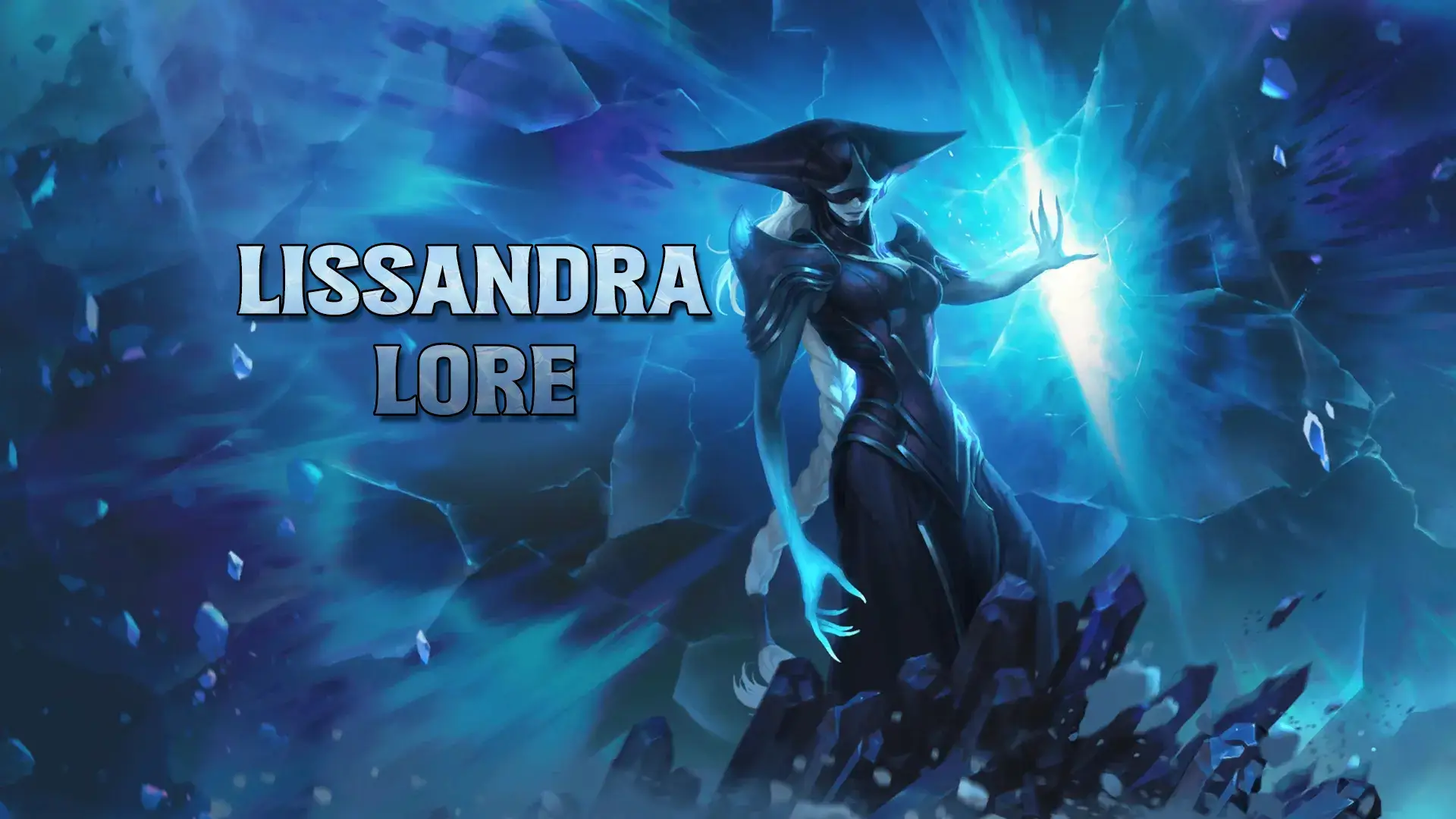 Lissandra touching the True Ice holding back the Frozen Watchers in the Frostguard Citadel
