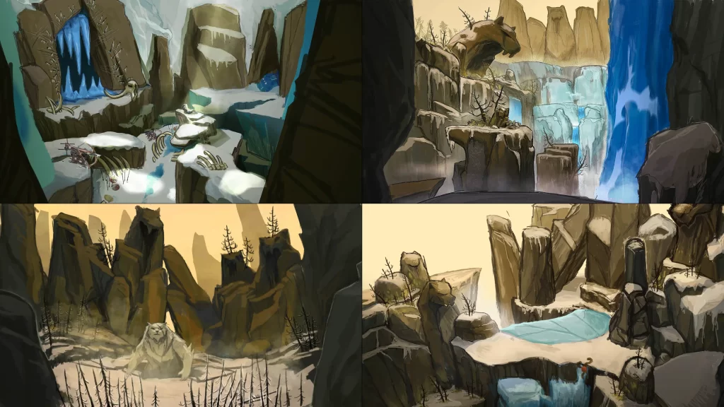 Various Freljord environments from Song of Nunu