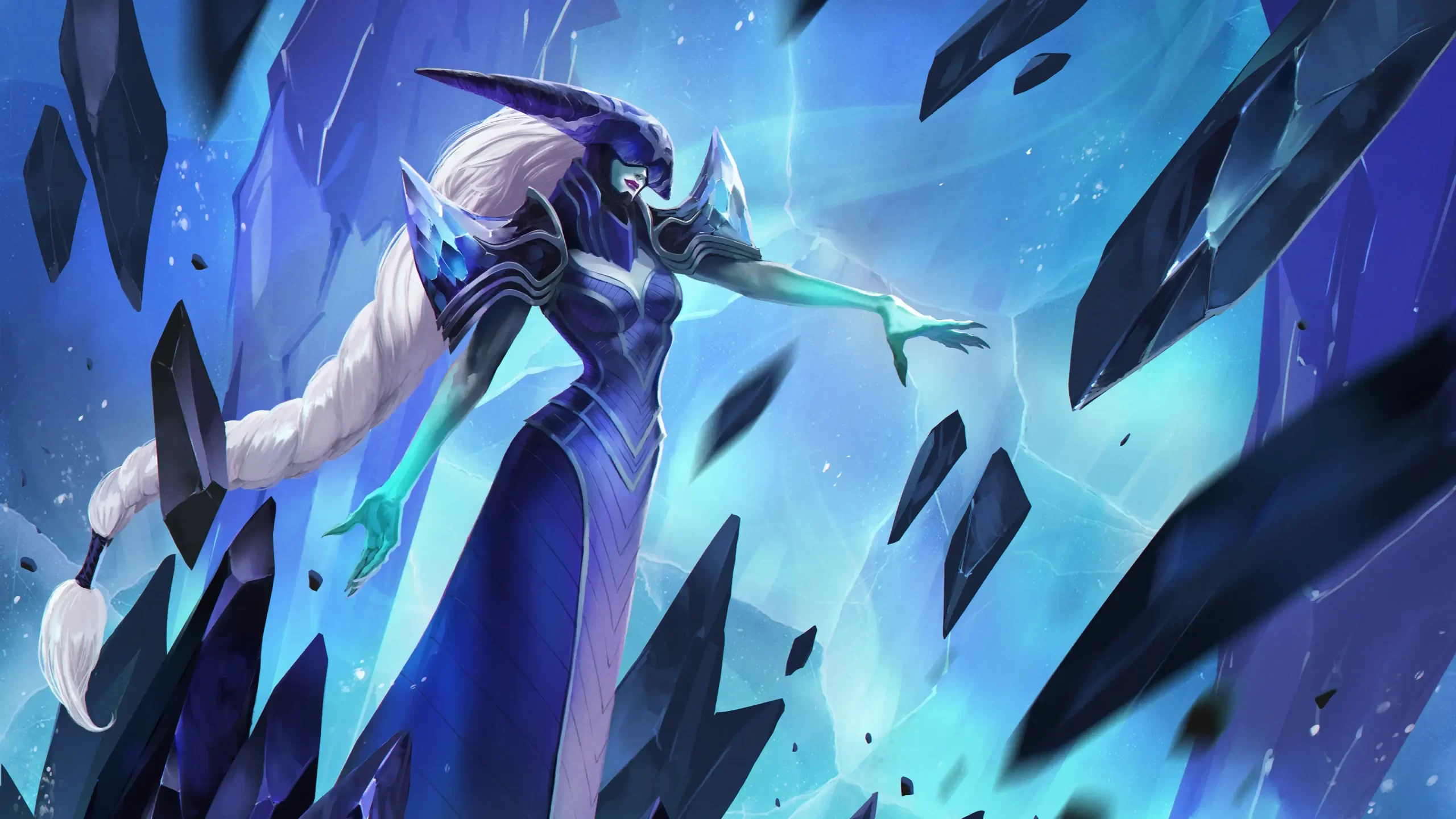 Art of redesigned Lissandra in the Freljord from Song of Nunu