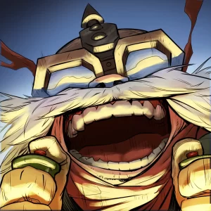 Corki laughing maniacally