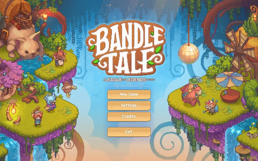Bandle Tale Main Menu on PC
